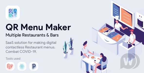 QR Menu Maker SaaS v4.1.0 – 非接触式餐厅菜单