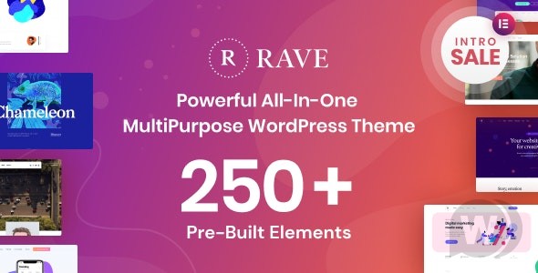 Rave v1.0.1 – 多用途商务 WordPress 主题