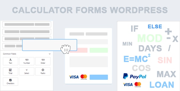 Cost Calculator WordPress Builder v2.4.3 – WordPress计算器插件