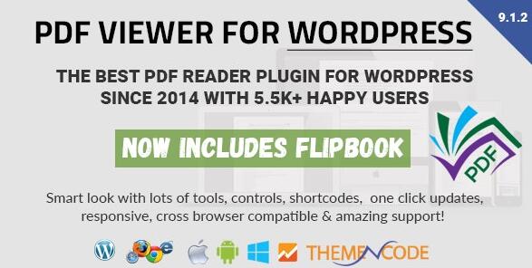 PDF viewer for WordPress v11.5.0破解版（已汉化） – WordPress高级PDF阅读插件