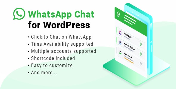 WhatsApp Chat WordPress v3.6.8（已汉化） – WordPress聊天插件