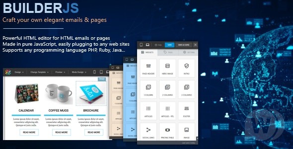 BuilderJS v5.0.7 – HTML 页面和电子邮件构造函数
