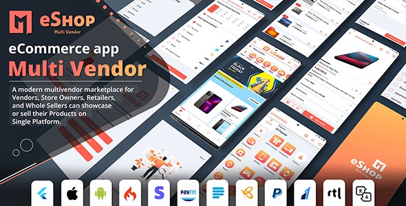 eShop v2.0.5 – Flutter Multi Vendor eCommerce Full App
