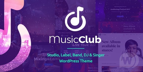 Music Club v1.2.6 – WordPress音乐DJ主题