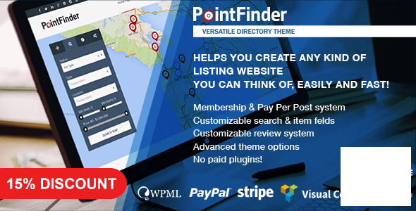 Point Finder Directory v2.0.2 – WordPress 目录模板