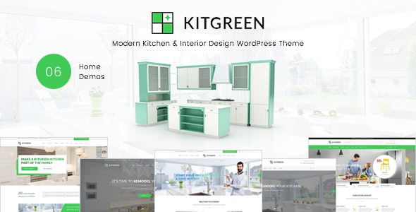 KitGreen v3.0.2  – WordPress 现代厨房和室内设计主题