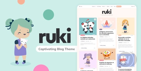 Ruki v1.3.2 – 个人 WordPress 博客的有趣主题