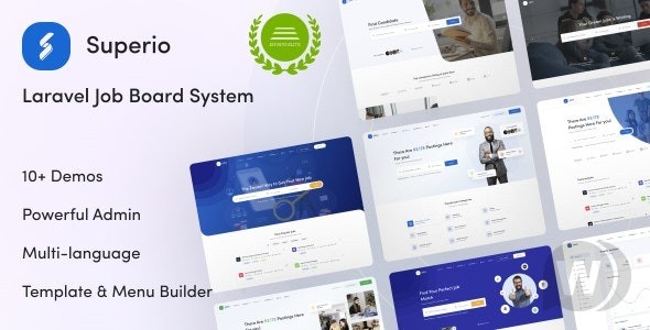 Superio v2.6.0 – Laravel 求职门户