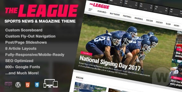 The League v4.5.0 – 体育新闻 WordPress 主题