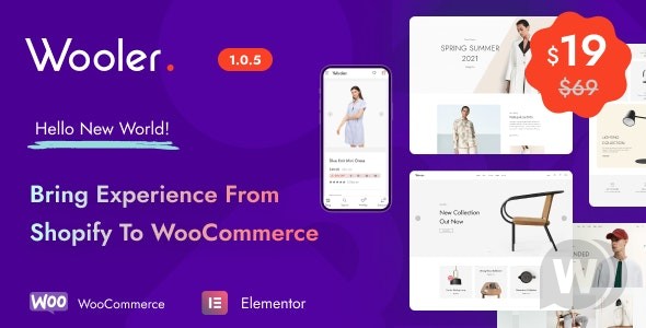 Wooler v1.0.9 –  WooCommerce优化转换的主题