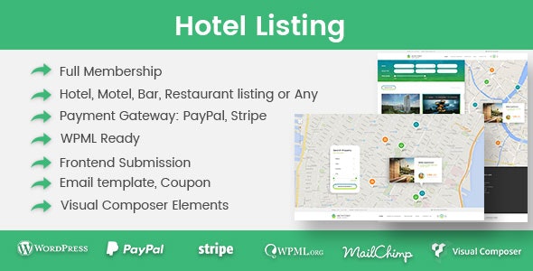 Hotel Listing v1.4.0 – WordPress酒店列表插件