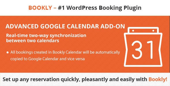 Bookly Advanced Google Calendar (Add-on) v2.7