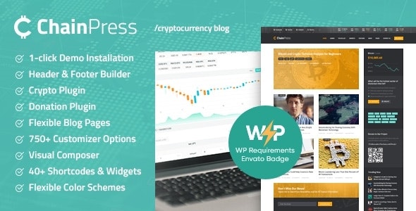 ChainPress v1.0.5 – 金融 WordPress 商业博客主题