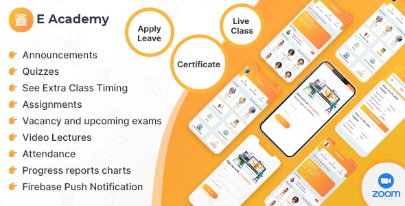 E- Academy v1.2 – 在线学习管理系统和直播课程