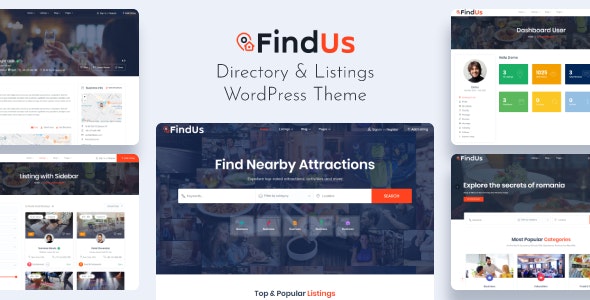 Findus v1.1.44 – 目录列表 WordPress 主题