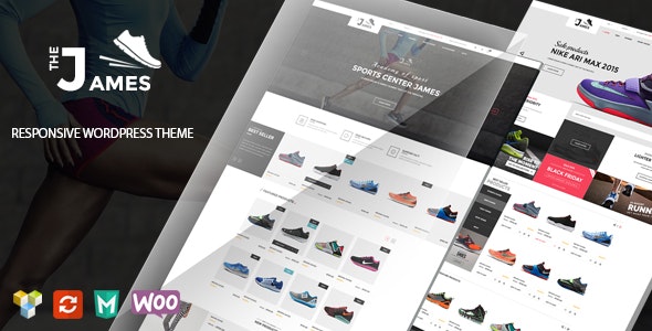 James v1.5.6 – 响应式 WooCommerce 鞋子主题