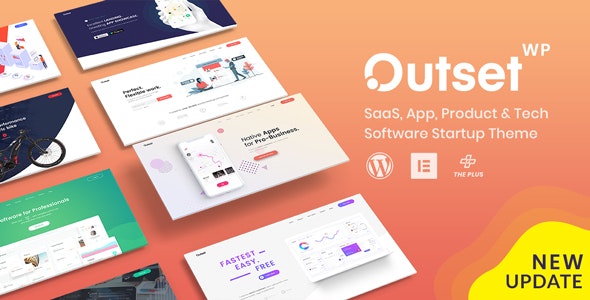 The Outset v1.2.1 – 用于 Saas 和 Startup 的多用途 WordPress 主题