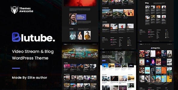 Blutube v1.1 – WordPress 视频流和博客主题