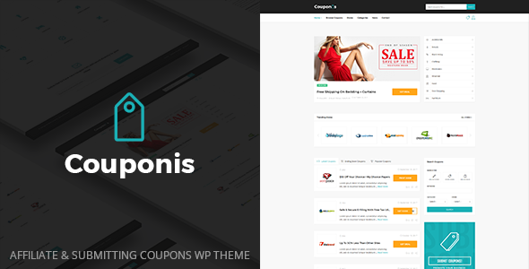 Couponis v3.1.9 – 附属和提交优惠券 WordPress 主题