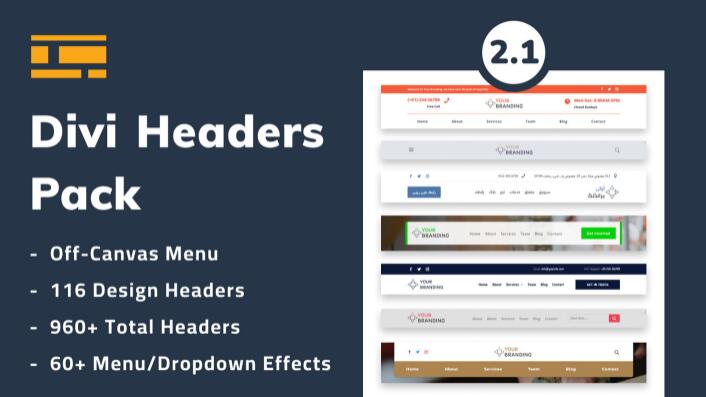 Divi Headers Pack v2.3