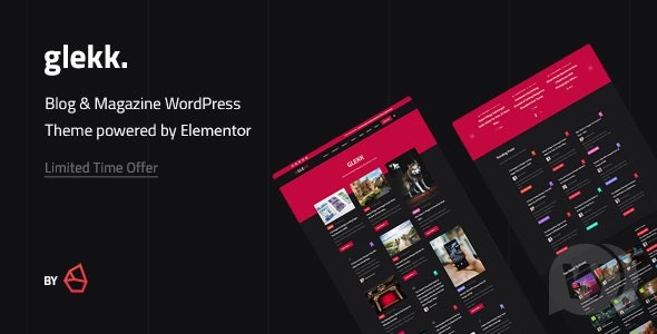 Glekk v1.4 – Elementor 博客 WordPress 主题