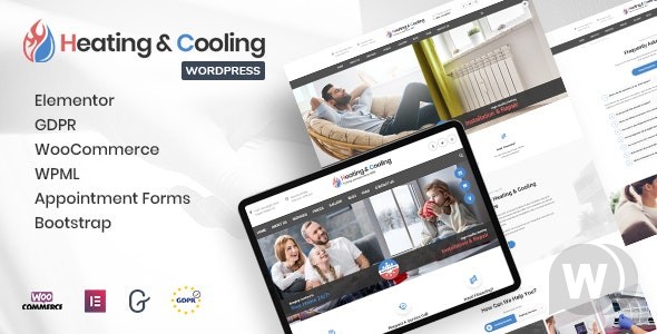 HeaCool v1.7 –  WordPress暖气和空调主题