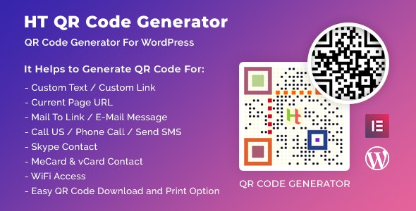 HT QR Code Generator v2.3.7 – WordPressQR代码插件