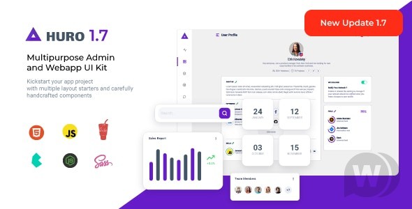 Huro v1.7.0 – 多用途管理和 Webapp UI 套件