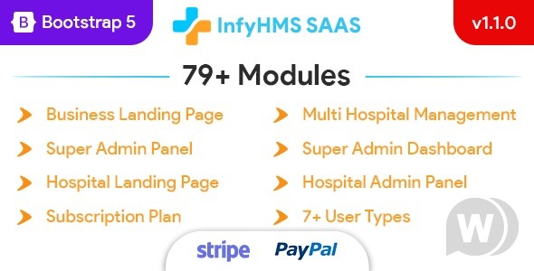 InfyHMS-Saas v5.8.0（已汉化） – Laravel 多医院管理系统