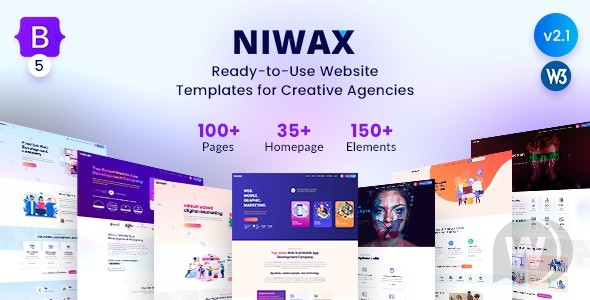 Niwax v2.1 – 创意代理和投资组合 HTML 模板