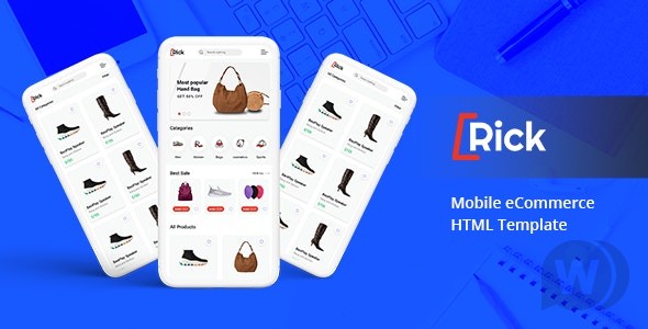 Rick v1.3 – Bootstrap 移动电子商务 HTML 模板