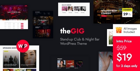 The Gig v1.9 – Stand-up Club & Night Bar WordPress 主题