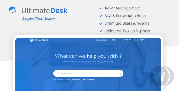 UltimateDesk v1.4 – 带有知识库和常见问题的票务系统