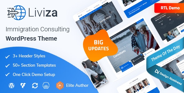 Liviza v3.5 – WordPress移民咨询主题