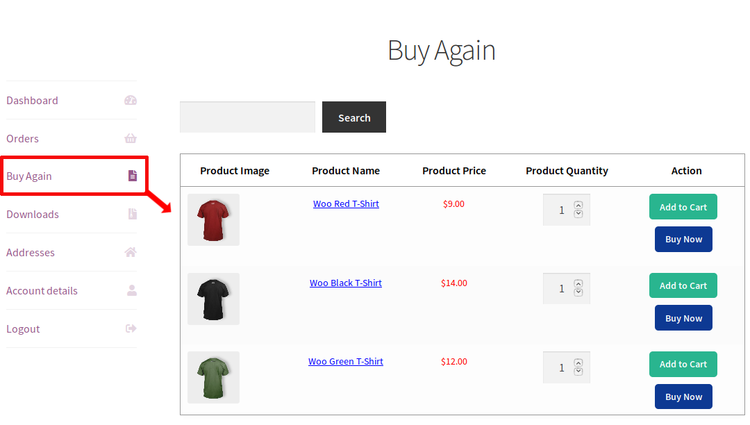 Woocommerce Buy Again v4.8.0 – Woocommerce 再次购买插件