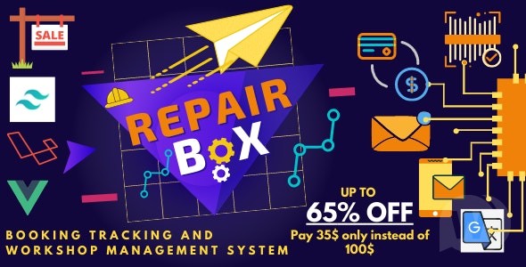 Repair box v1.1.2 – 用于订购维修、跟踪和管理车间的系统