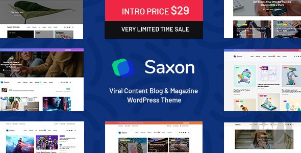 Saxon v1.9.2 – WordPress 新闻模板