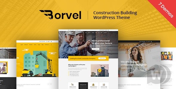 Borvel v2.0 – WordPress建筑公司主题