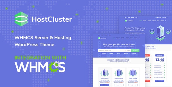 HostCluster v2.4 – WHMCS 服务器和托管 WordPress 主题 + RTL