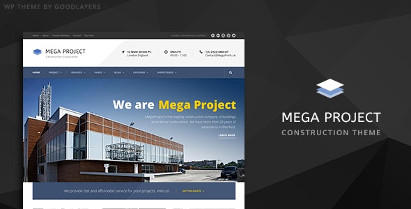 Mega Project v1.3.5 –  WordPress建设主题