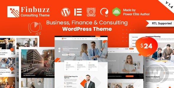 Finbuzz v2.1.2 – 企业业务的 WordPress 主题