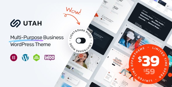 Utah v1.0.1 – 多功能商务 WordPress 主题