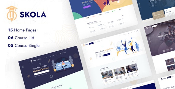 Skola v1.0.14 – WordPress LMS 在线课程 主题