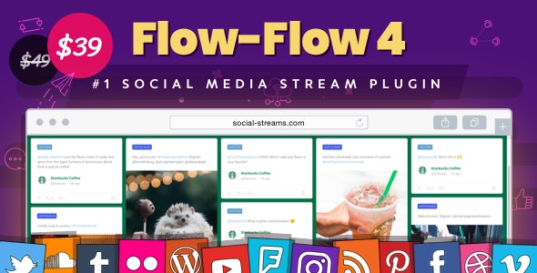 Flow-Flow v4.9.7.2（已汉化） – WordPress社交流插件