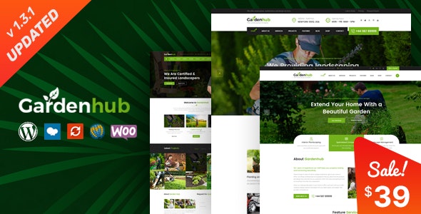 Garden HUB v1.3.5 – 草坪和美化 WordPress 主题