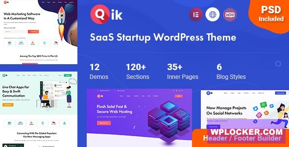 Qik v1.0.3 – WordPress SaaS启动主题