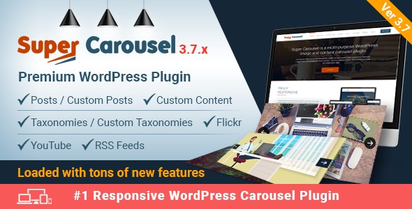 Super Carousel v3.8.3 – WordPress响应式插件