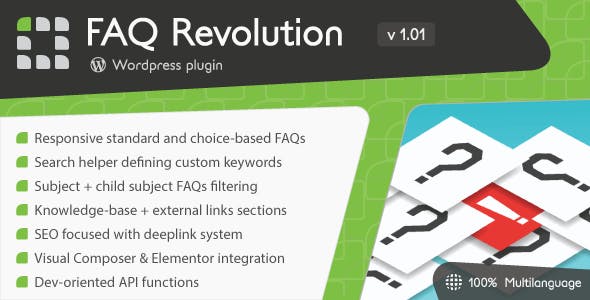 FAQ Revolution v1.1.2（已汉化） – WordPress常见问题解答插件