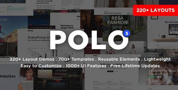 Polo v6.1.1 – 响应式多用途 HTML5 模板