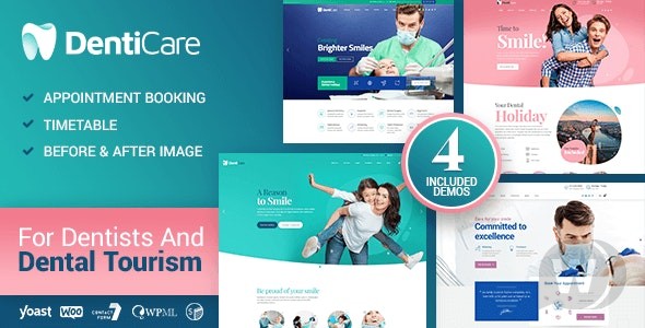 DentiCare v1.3.6- 牙科诊所 WP 模板